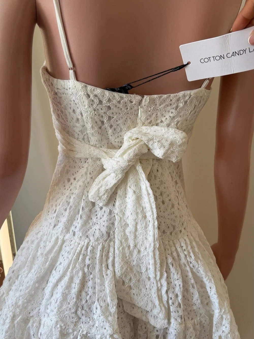 Lace Ruffle Mini Dress - Picture 5 of 7